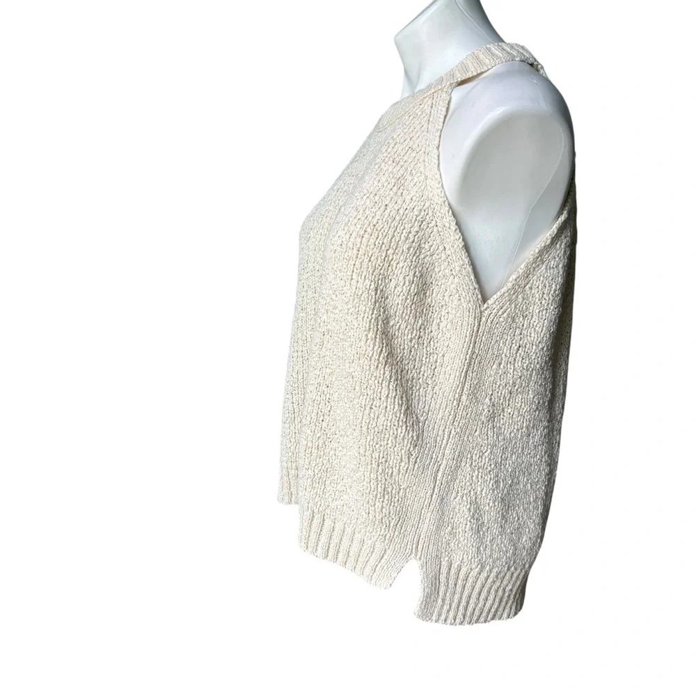 J. Crew High-neck Sweater Tank in Ecru, Sz L - Picture 10 of 16